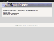 Tablet Screenshot of millergraphic.com.au